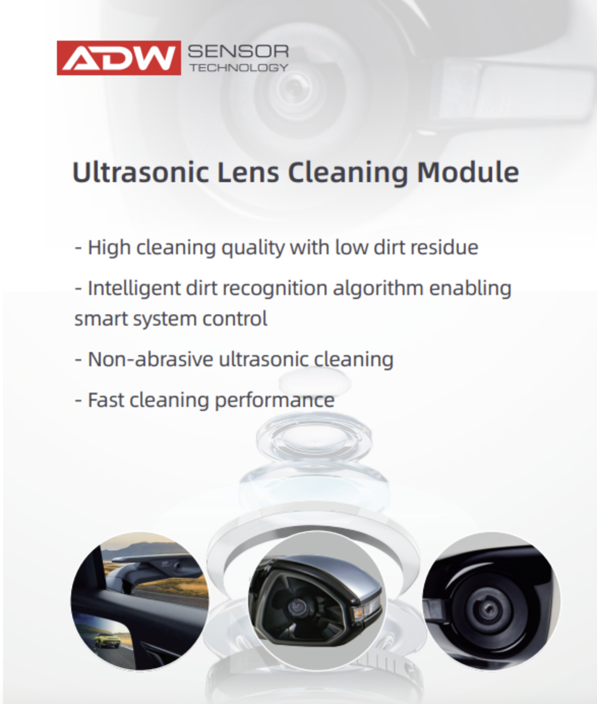 Ultrasonic Lens Cleaning Module (UL0001): Ensuring Uninterrupted Vision Through Piezoelectric Vibration